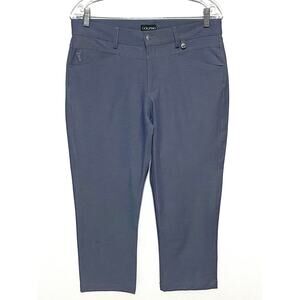 Golfino Blue Pants Capris Womens 10 Golf Tennis Athleisure Sporty Preppy Classic
